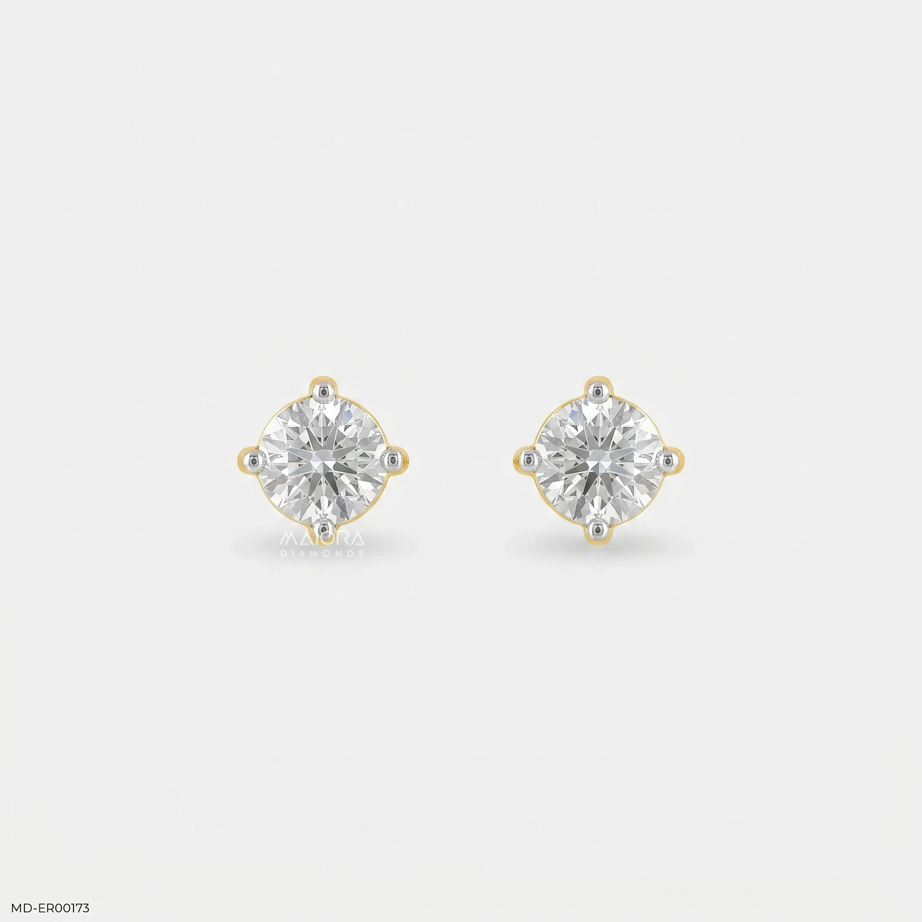 Doozie Diamond Earrings 18K Rose Gold