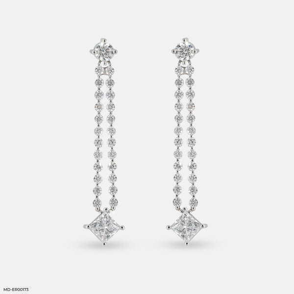 Doozie Diamond Earrings Platinum 950