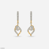 Leafy Glorious Diamond Earrings 14K Rose Gold