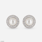 Grace of Pearl Diamond Earrings 18K Yellow Gold