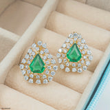 Forest Spark Earrings 14K Yellow Gold