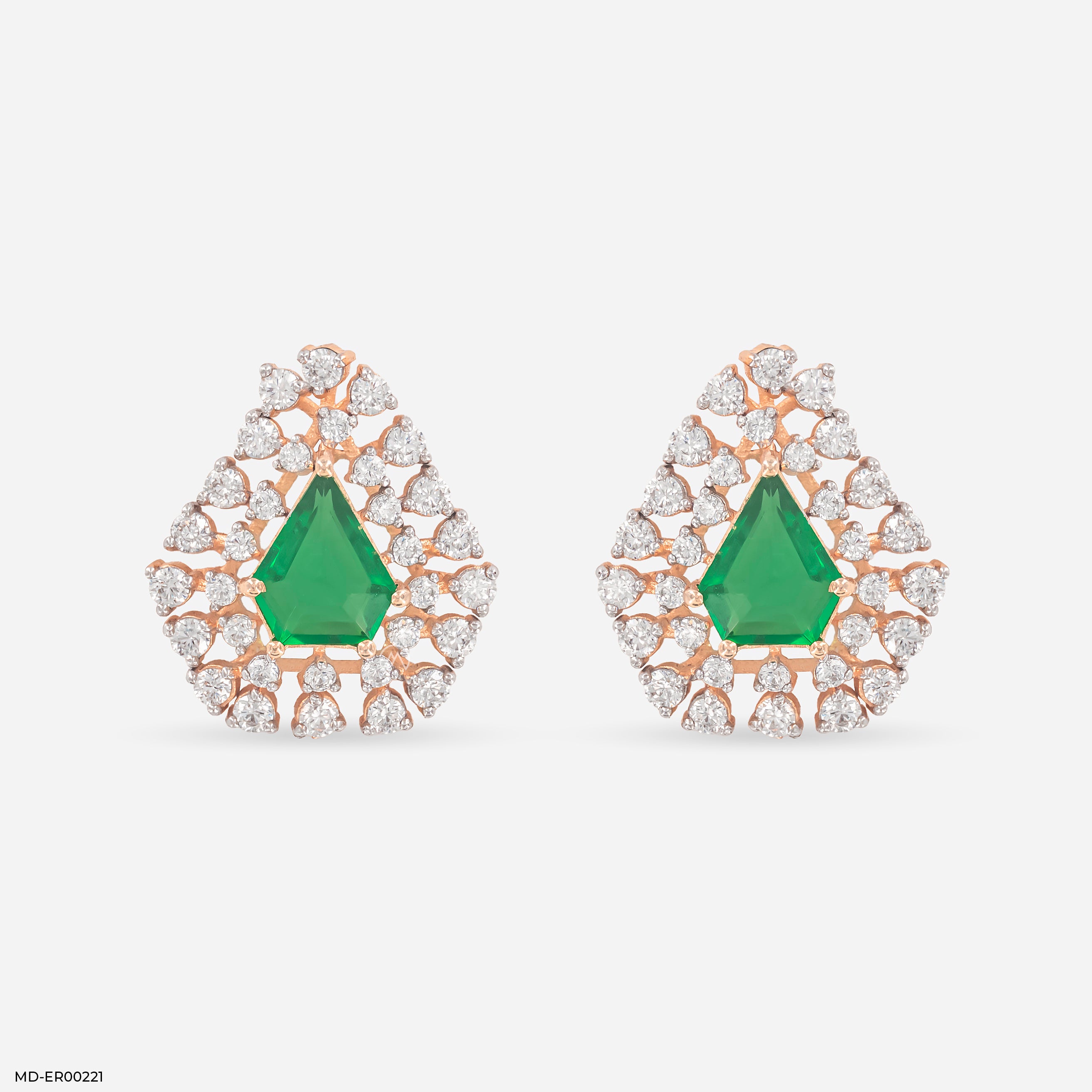 Forest Spark Earrings 14K Rose Gold