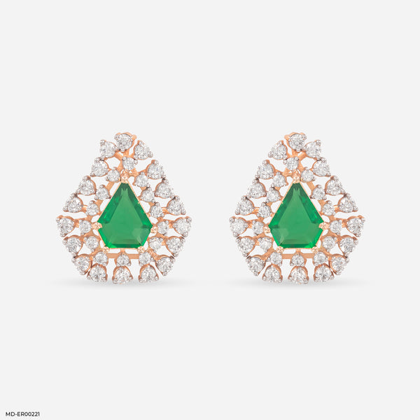 Forest Spark Earrings 14K Rose Gold