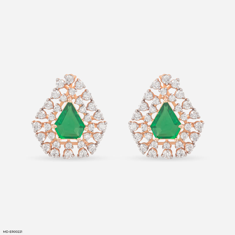 Forest Spark Earrings 14K Yellow Gold