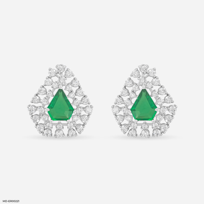 Forest Spark Earrings 14K Yellow Gold