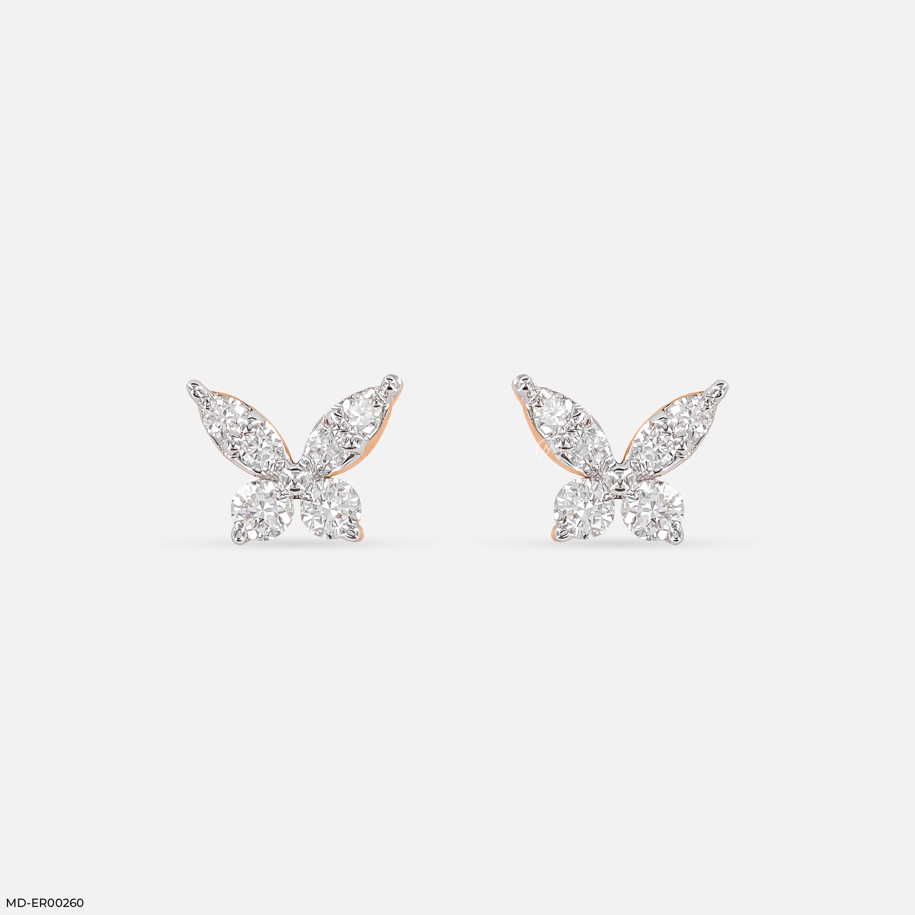Butterfly Glow Earrings 14K Yellow Gold