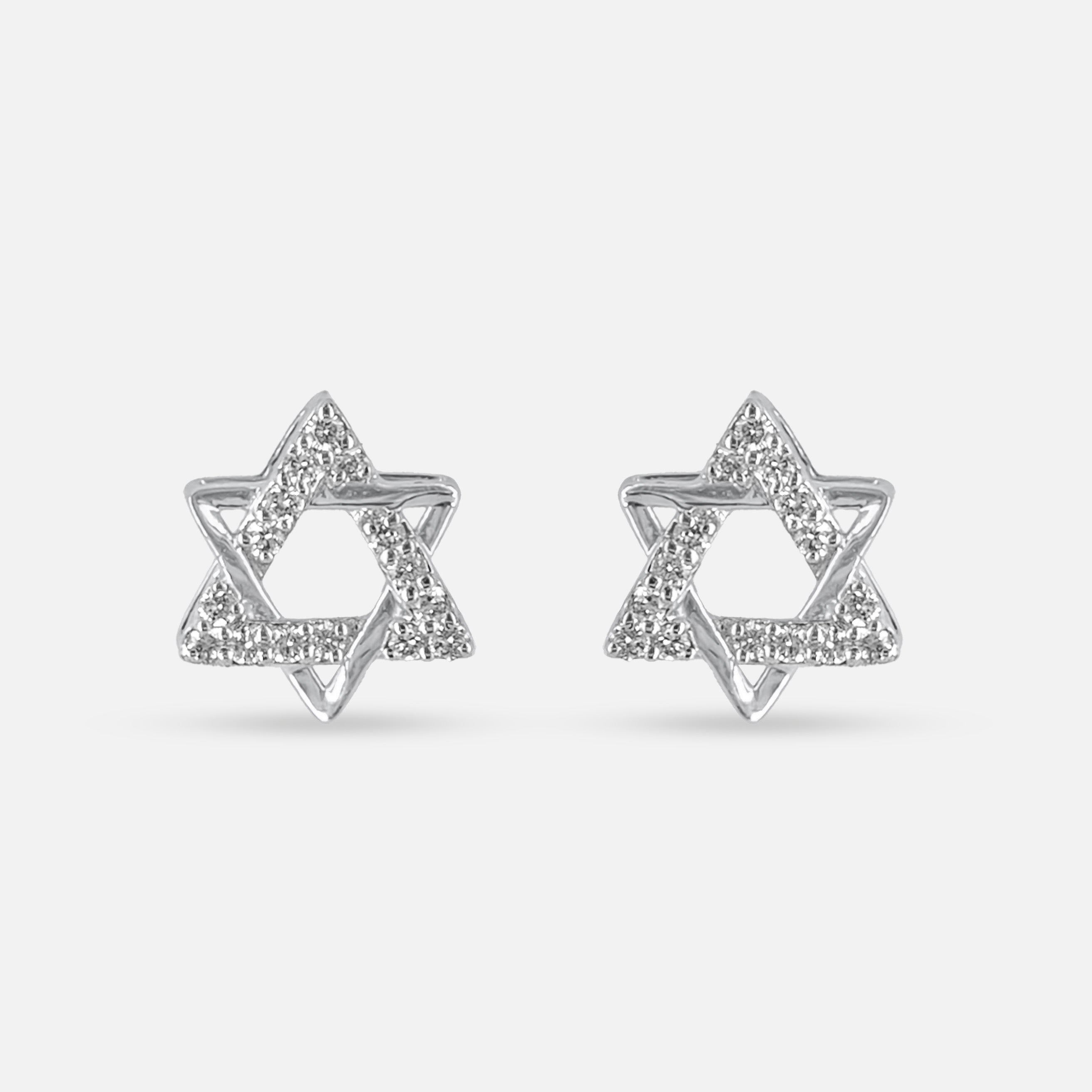 Star Stud Earrings Platinum 950