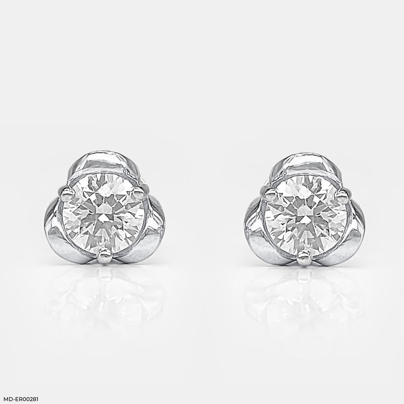 0.50 Carat Sunny Dots Earrings 14K Yellow Gold