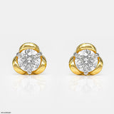0.50 Carat Sunny Dots Earrings 14K Yellow Gold