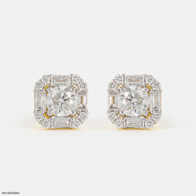 Eternal Spark Diamond Earrings 14K Yellow Gold