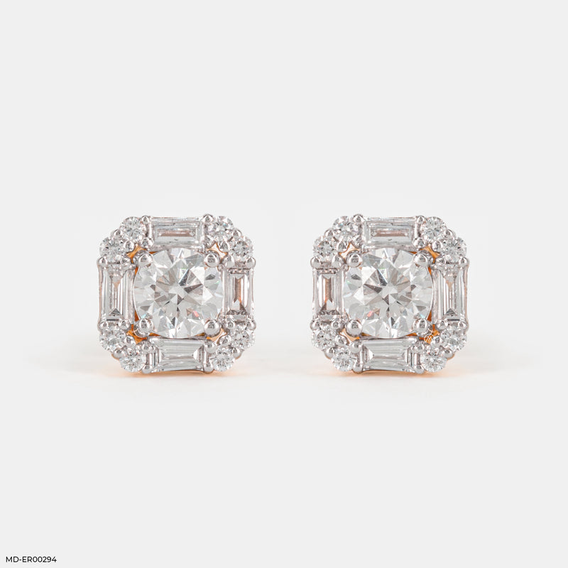 Eternal Spark Diamond Earrings 14K Yellow Gold