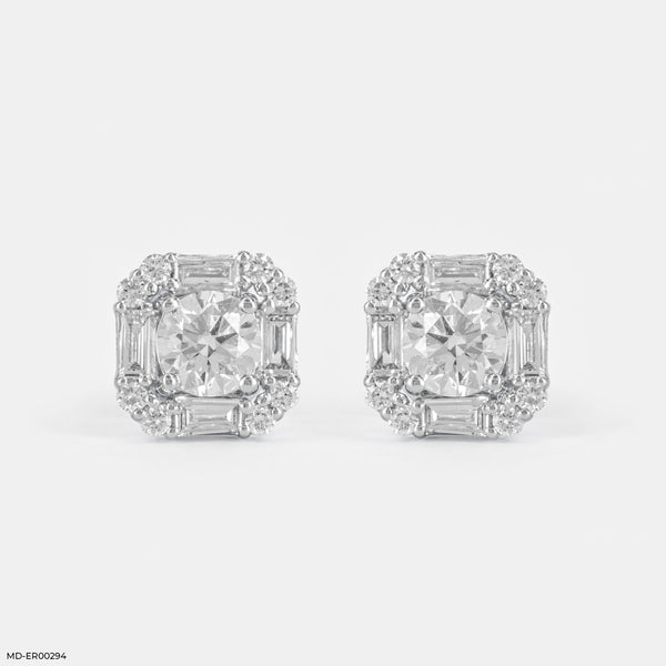 1 Carat Solitaire Eternal Spark Earrings Platinum 950