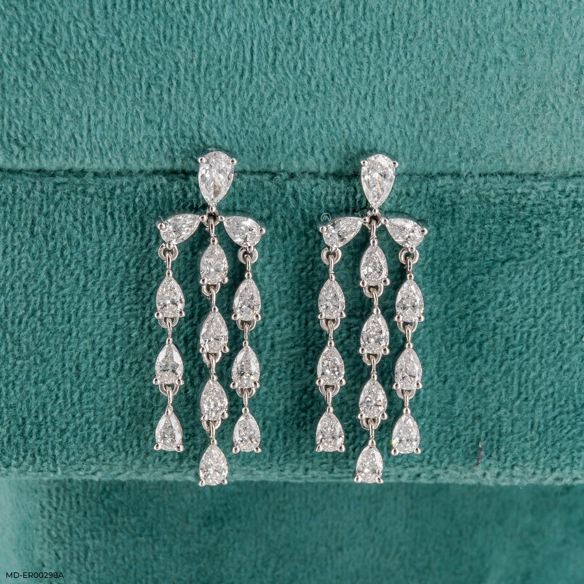 2.75 Carat Celestial Pear Dangle Lab Diamond Earrings