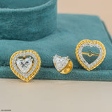 Heart’s Embrace Diamond Earrings 18K Rose Gold