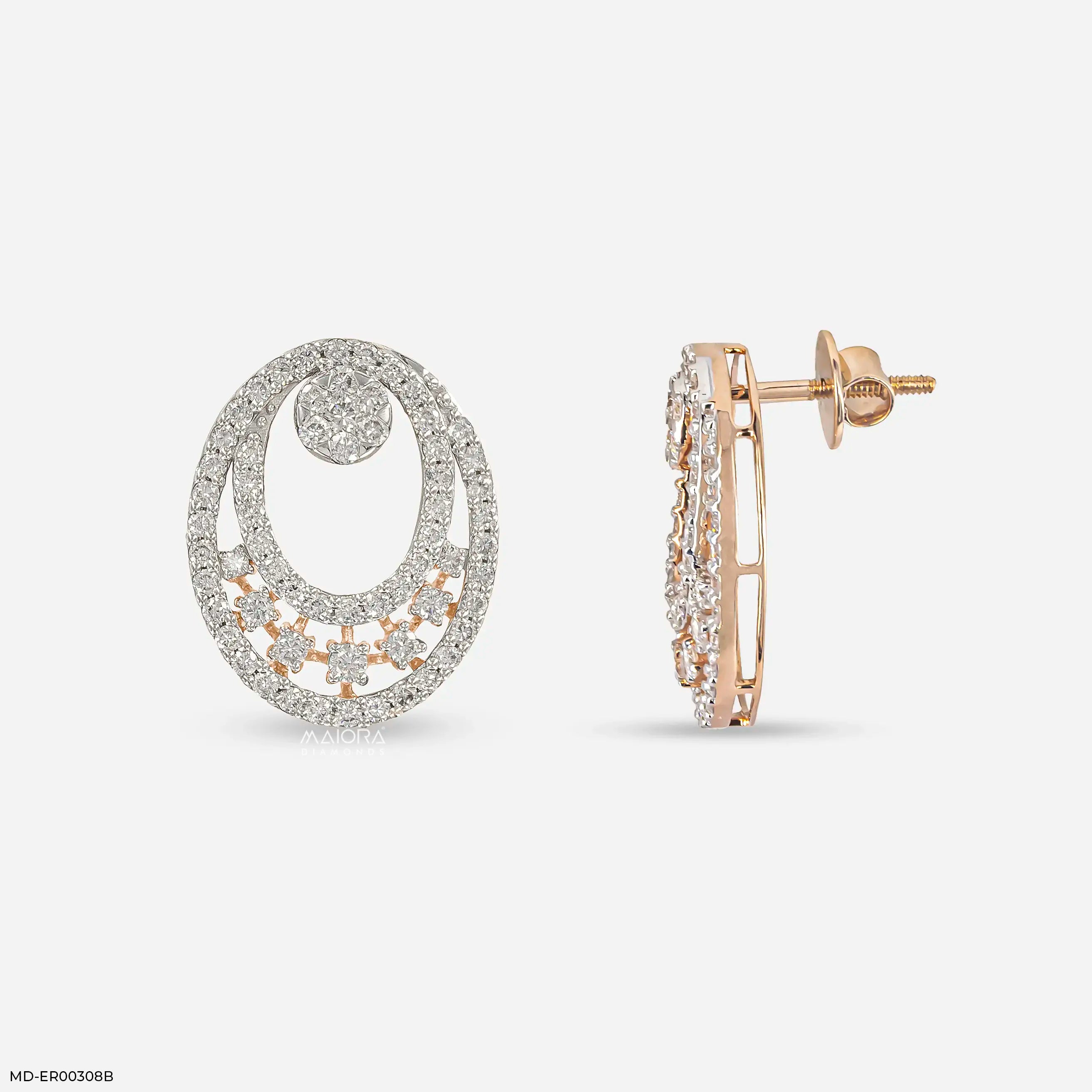 Astral Cluster Diamond Earrings