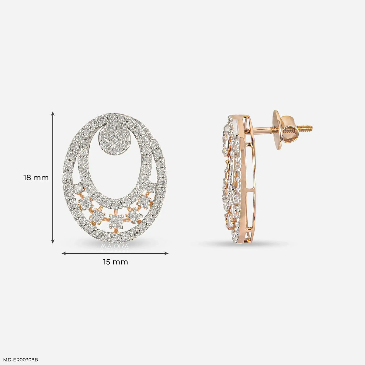 Astral Cluster Diamond Earrings