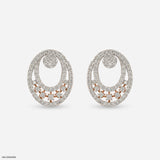 Astral Cluster Diamond Earrings 14K Rose Gold