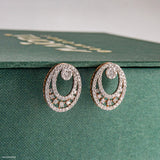 Astral Cluster Diamond Earrings 9K Rose Gold