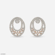 Astral Cluster Diamond Earrings 9K Rose Gold