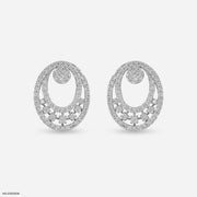 Astral Cluster Diamond Earrings Platinum 950