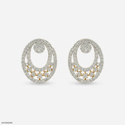 Astral Cluster Diamond Earrings 14K Yellow Gold