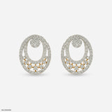 Astral Cluster Diamond Earrings 9K Rose Gold