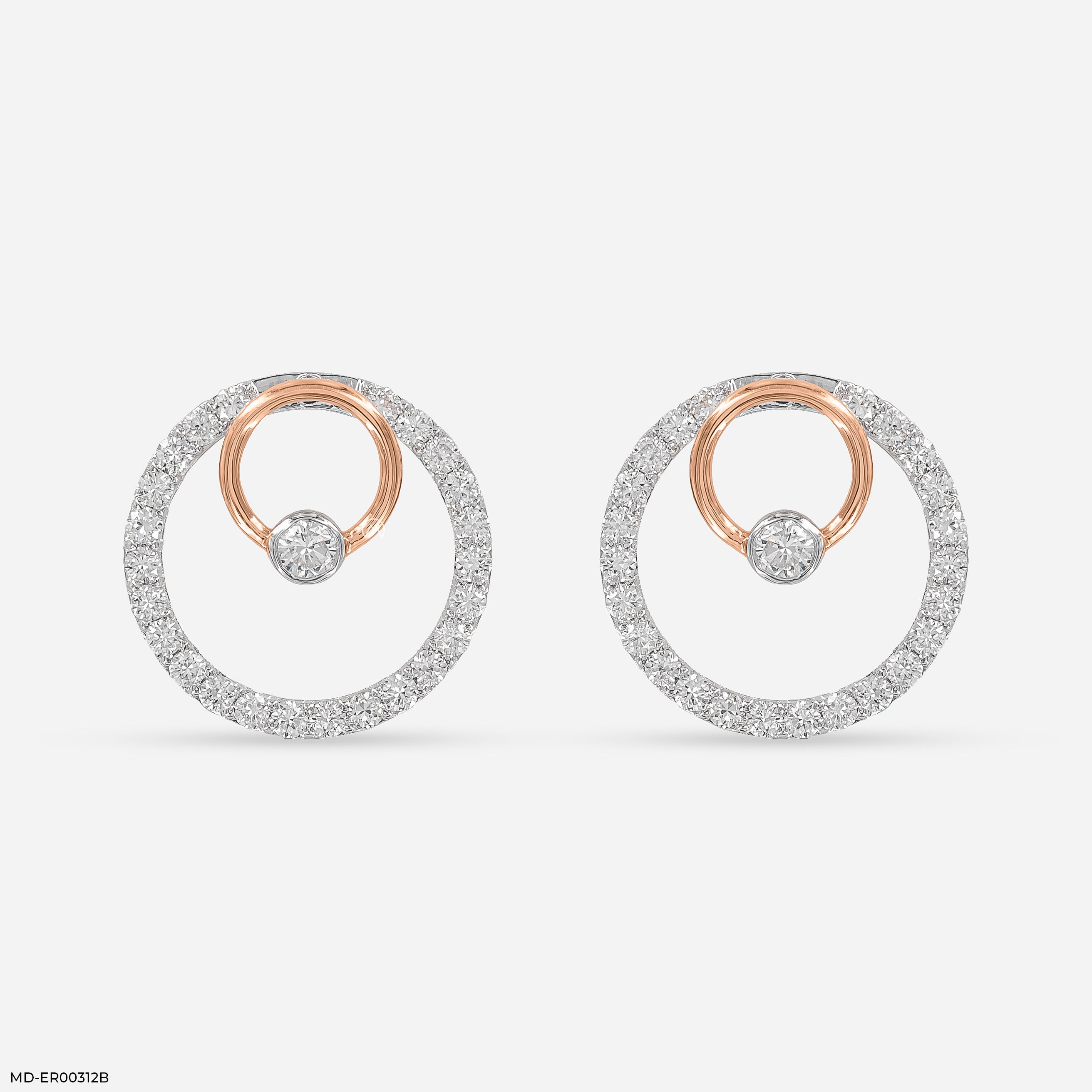 1.5 Carat Circle Of Grace Lab Diamond Earrings