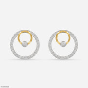1.5 Carat Circle Of Grace Lab Diamond Earrings