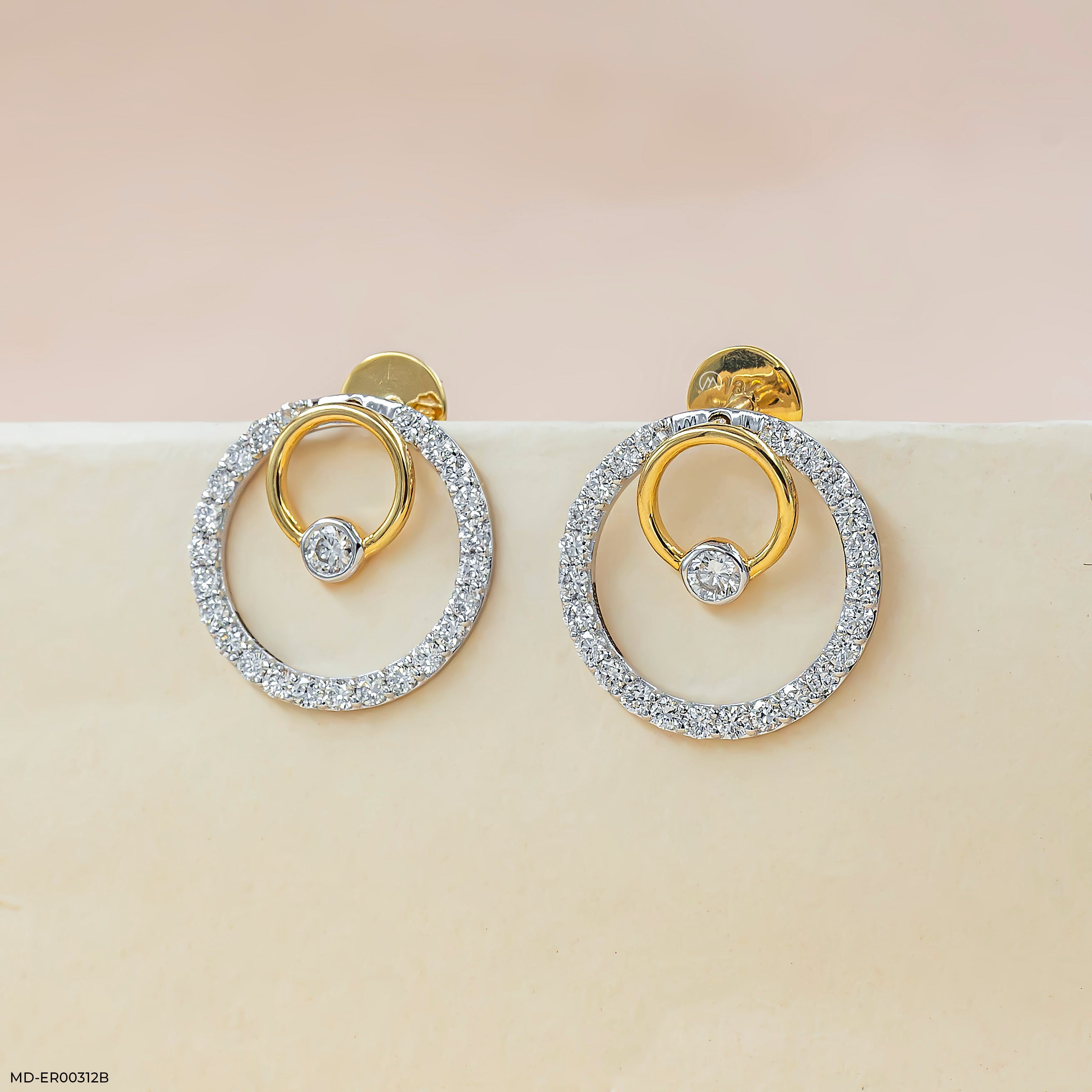 1.5 Carat Circle Of Grace Lab Diamond Earrings
