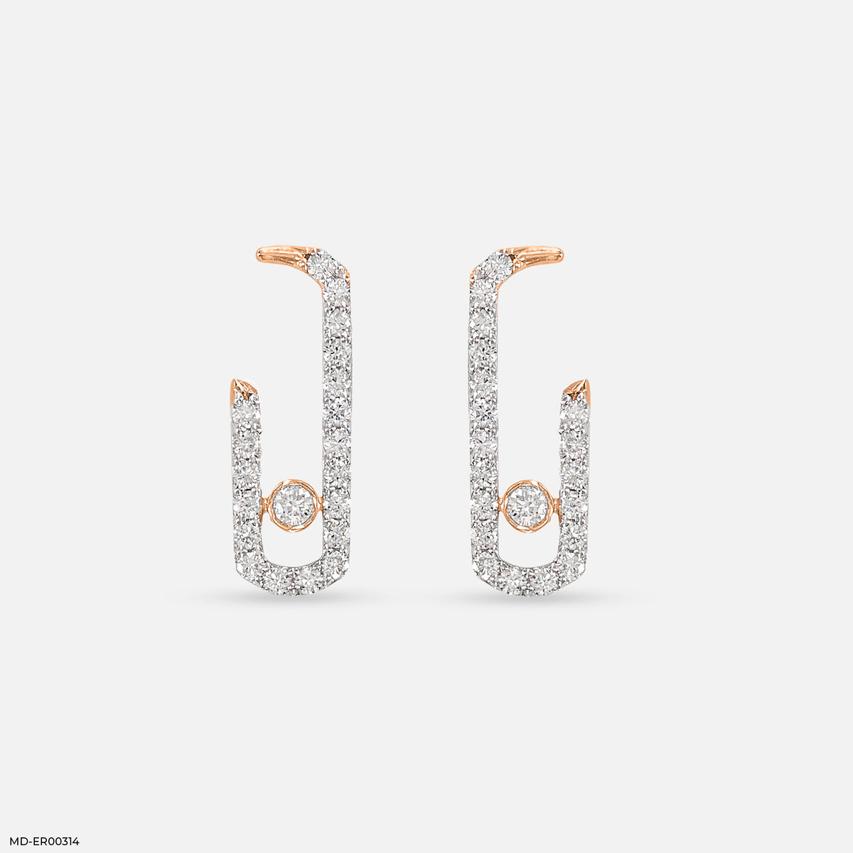 Diamond Pin Earrings