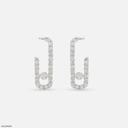 Diamond Pin Earrings