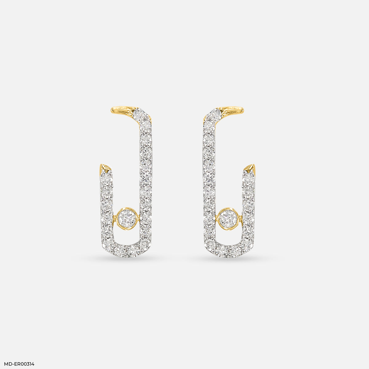 Diamond Pin Earrings