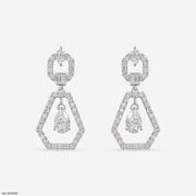 Opulent Glow Diamond Earrings Platinum 950