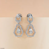 Opulent Glow Diamond Earrings 14K White Gold