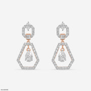 Opulent Glow Diamond Earrings 14K Rose Gold