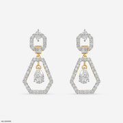Opulent Glow Diamond Earrings 14K Yellow Gold