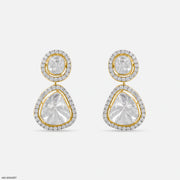 1 Carat Polaris Uncut Lab Diamond Earrings