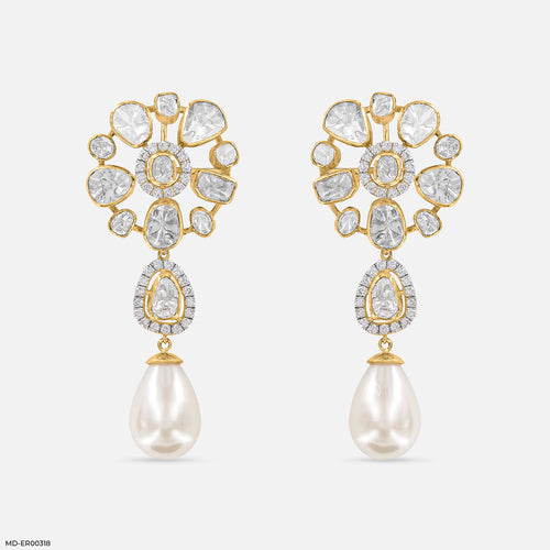 The Noor Lab Diamond Earrings14K Yellow Gold