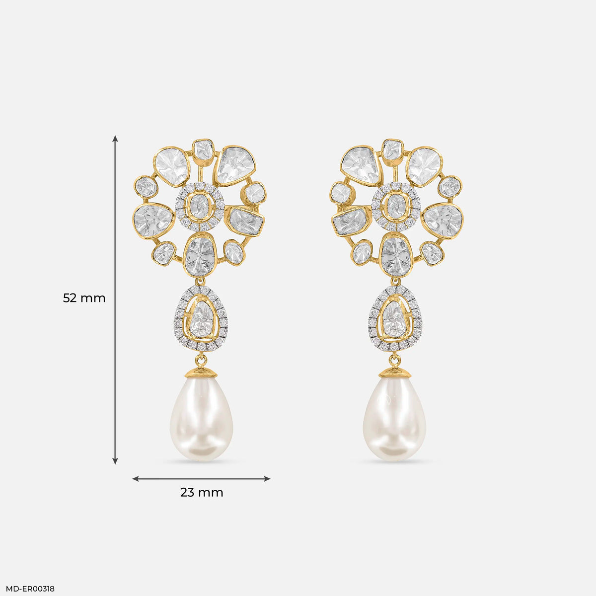 0.75 Carat Noor Lab Diamond Earrings