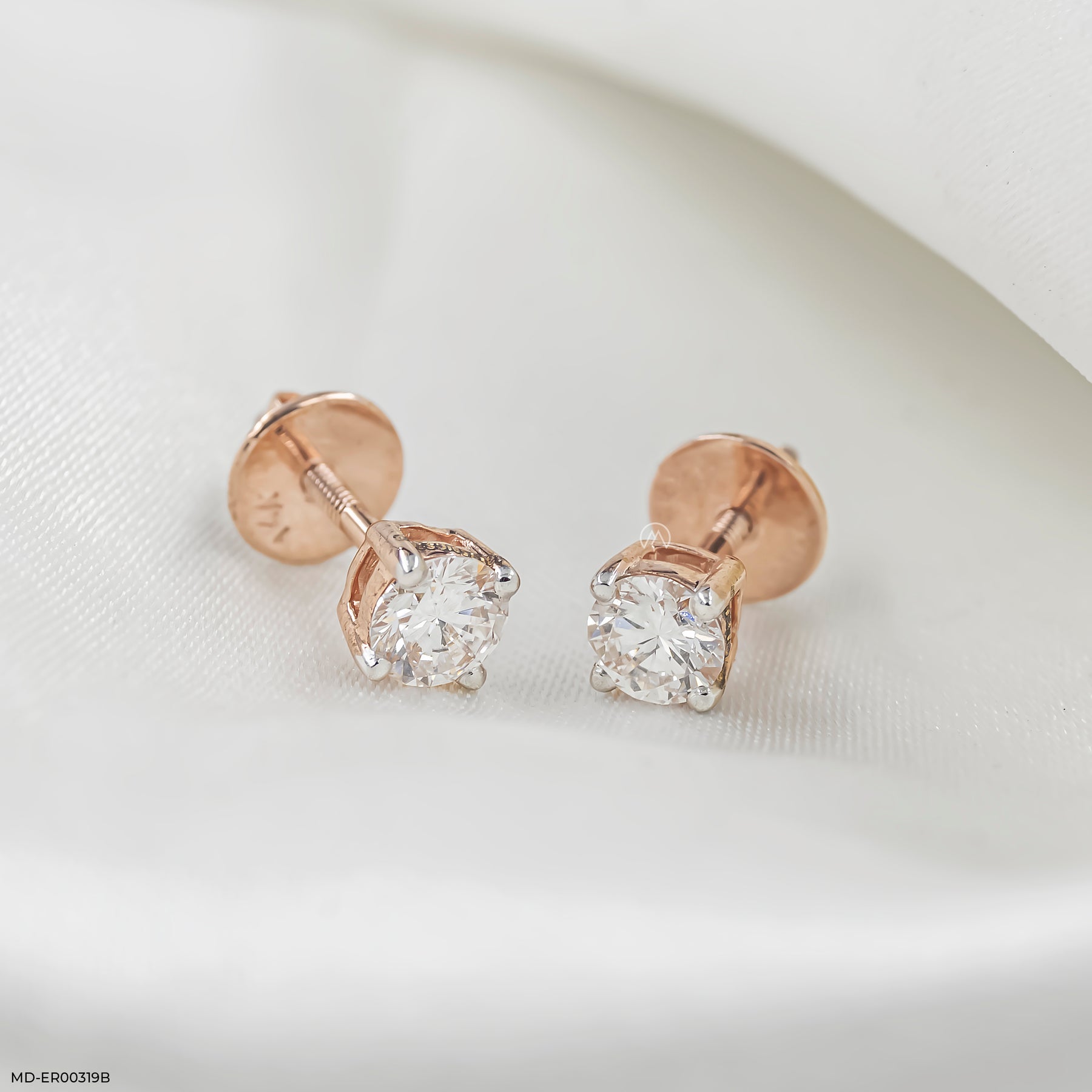 0.30 Carat Timeless Diamond Studs 14K Rose Gold