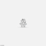 Solitaire Lab Diamond Studs 14K Yellow Gold