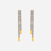 1 Carat Elegant Lines Lab Diamond Earrings