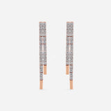 Elegant Lines Lab Diamond Earrings 18K Yellow Gold
