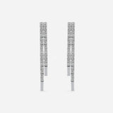 Elegant Lines Lab Diamond Earrings 18K Yellow Gold