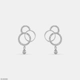 Celestial Orbit Lab Diamond Earrings 18K Yellow Gold