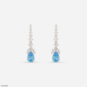 3 Carat Azure Cascade Drop Lab Diamond Earrings