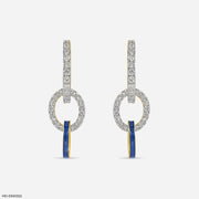 0.75 Carat Glistening Beauty Lab Diamond Earrings 14K Yellow Gold