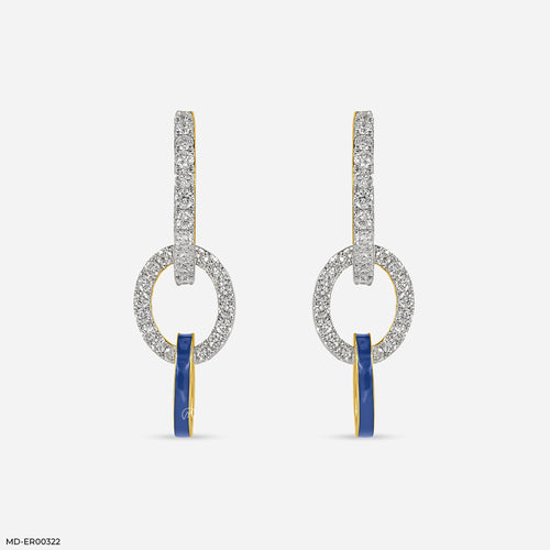 Glistening Beauty Lab Diamond Earrings 14K Yellow Gold