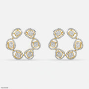 1.5 Carat Magnolia Lab Diamond Hoops