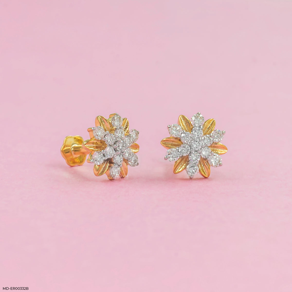 0.28 Carat StarFlower Glow Lab Diamond Earrings